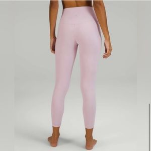 LuLuLemon Double-Lined Align High-Rise Pant 25" Pink Peony size 8